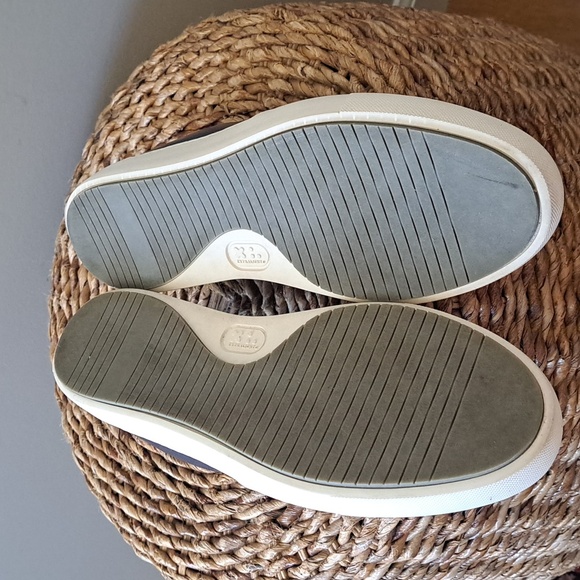 UNTUCKit Mens Navy Blue Suede/Leather Slip-On Loafer/Sneakers White Soles S-10.5 - Picture 8 of 12